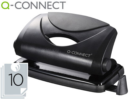 Taladro Q-Connect 10 hojas negro